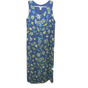 Dress Maxi by Sigrid Olsen size 12, blue print